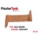 Elastyczna deska elewacyjna PLASTERTYNK Old Wood  " rdzawy " OL 65  21x240cm